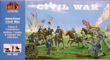 Imex Civil War Complete Set Plastic Model Military Diorama 1/72 Scale #605