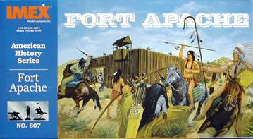 Imex Fort Apache American Figure Set Plastic Model Military Figure 1/72 Scale #607