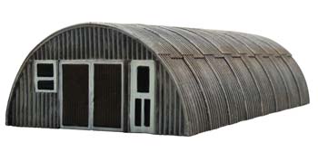 Imex Toms Quonset Hut (Rusty) Assembled Perma-Scene HO Scale Model Railroad Building #6101