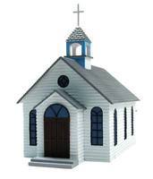Imex 1st Street Church Assembled Perma-Scene HO Scale Model Railroad Building #6103 Imex 1st Street Church Assembled Perma-Scene HO Scale Model Railroad Building #6103