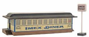 Imex IMEX Diner Assembled Perma-Scene HO Scale Model Railroad Building #6104 Imex IMEX Diner Assembled Perma-Scene HO Scale Model Railroad Building #6104