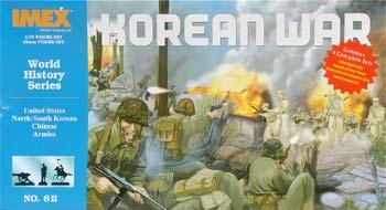 Imex Korean War Set (4 Armies) Plastic Model Military Figure 1/72 Scale #611