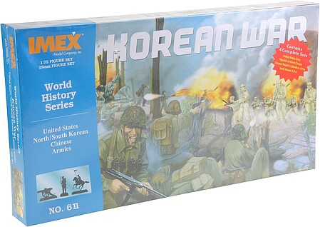 Imex Korean War Set (4 Armies) Plastic Model Military Figure 1/72 Scale #611