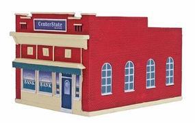 Imex Center State Bank Assembled Perma-Scene HO Scale Model Railroad Building #6116 Imex Center State Bank Assembled Perma-Scene HO Scale Model Railroad Building #6116