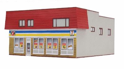 Imex Convenience Store Assembled Perma-Scene HO Scale Model Railroad Building #6125