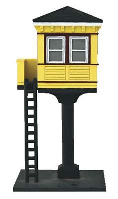 Imex Signal Tower Assembled Perma-Scene HO Scale Model Railroad Building #6135