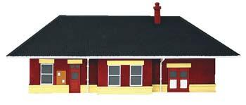 Imex Small Town Station Assembled Perma-Scene HO Scale Model Railroad Building #6137