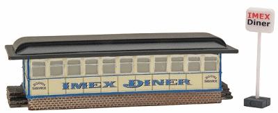 Imex Imex Diner Assembled Perma-Scene N Scale Model Railroad Building #6304