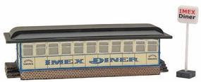 Imex Imex Diner Assembled Perma-Scene N Scale Model Railroad Building #6304 Imex Imex Diner Assembled Perma-Scene N Scale Model Railroad Building #6304