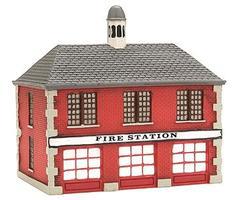 Imex Firehouse Assembled Perma-Scene N Scale Model Railroad Building #6305 Imex Firehouse Assembled Perma-Scene N Scale Model Railroad Building #6305