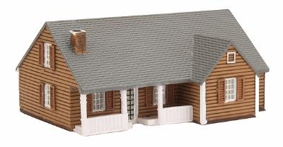 Imex New England Ranch House Assembled Perma-Scene N Scale Model Railroad Building #6308