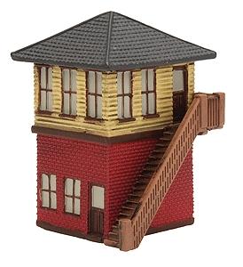 Imex Switch Tower Assembled Perma-Scene N Scale Model Railroad Building #6311