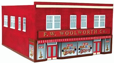 Imex F.W. Woolworth Co. Assembled Perma-Scene N Scale Model Railroad Building #6317