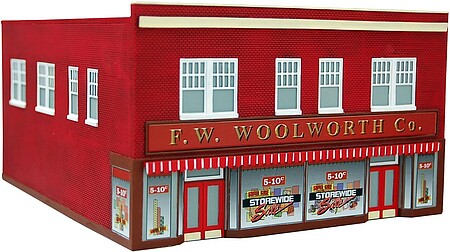 Imex F.W. Woolworth Co. Assembled Perma-Scene N Scale Model Railroad Building #6317