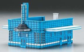 Imex Greyhound Bus Station Assembled Perma-Scene N Scale Model Railroad Building #6319 Imex Greyhound Bus Station Assembled Perma-Scene N Scale Model Railroad Building #6319
