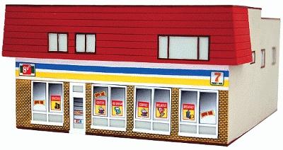 Imex Convenience Store Assembled Perma-Scene N Scale Model Railroad Building #6325