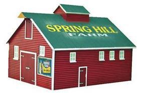 Imex Barn #2 Assembled Perma-Scene N Scale Model Railroad Building #6331 Imex Barn #2 Assembled Perma-Scene N Scale Model Railroad Building #6331