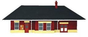 Imex Small Town Station Assembled Perma-Scene N Scale Model Railroad Building #6337 Imex Small Town Station Assembled Perma-Scene N Scale Model Railroad Building #6337