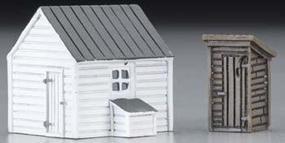 Imex Outhouse & Garage Assembled Perma-Scene N Scale Model Railroad Building #6338 Imex Outhouse & Garage Assembled Perma-Scene N Scale Model Railroad Building #6338
