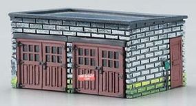 Imex 2-Car Garage Assembled Perma-Scene N Scale Model Railroad Building #6351 Imex 2-Car Garage Assembled Perma-Scene N Scale Model Railroad Building #6351