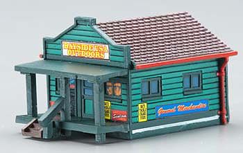 Imex Country General Store Assembled Perma-Scene N Scale Model Railroad Building #6359