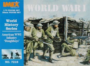 Imex WWI American Infantry Plastic Model Military Figure Set 1/72 Scale #7218