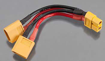 Integy XT60 Parallel 2-Battery Conn Adapter Wire Harness