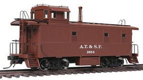 ATSF Early Steel Caboose Atchison, Topeka & Santa Fe HO Scale Model Train Freight Car #1101