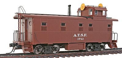 Intermountain ATSF Early Steel Caboose Atchison, Topeka & Santa Fe HO Scale Model Train Freight Car #1106