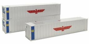 Intermountain 45' Rib Sided Container (3) American Presidents Line HO Scale Model Train Freight Load #30351