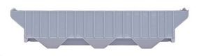 3-Bay 18 Rib Covered Hopper - Undecorated HO Scale Model Train Freight Car #40399
