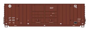 Gunderson 50' Hi-Cube Double-Plug Door Boxcar - Ready to Run - Value Line Santa Fe (1990s, Boxcar Red, Small Circle/Cross & Q Logos)