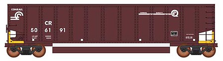 Intermountain 13-Panel Coalporter Coal Gondola 6-Pack - Ready to Run - Value Line Conrail (Boxcar Red, white, yellow EABS Markings)