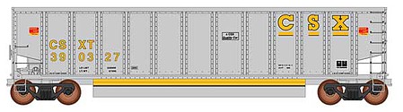 Intermountain 13-Panel Coalporter Coal Gondola 6-Pack - Ready to Run - Value Line CSX (gray, yellow)