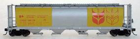 Intermountain 59' 4-Bay Cylindrical Covered Hopper Govt of Canada HO Scale Model Train Freight Car #45125