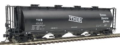 Intermountain 59 4-Bay Cylindrical Covered Hopper T,H,&B HO Scale Model Train Freight Car #45211