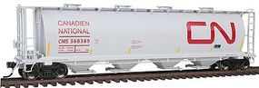 Intermountain 59' 4-Bay Cylindrical Covered Hopper Canadian National HO Scale Model Train Freight Car #45233 Intermountain 59' 4-Bay Cylindrical Covered Hopper Canadian National HO Scale Model Train Freight Car #45233