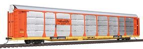 Bi-Level Auto Rack on Flatcar D&RGW HO Scale Model Train Freight Car #45261