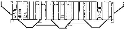 Intermountain PS2CD 4750 Cubic Foot 3-Bay Covered Hopper Penn HO Scale Model Train Freight Car #45321