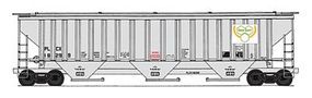 Intermountain PS2CD 4750 Cubic Foot 3-Bay Covered Hopper HO Scale Model Train Freight Car #45364 Intermountain PS2CD 4750 Cubic Foot 3-Bay Covered Hopper HO Scale Model Train Freight Car #45364