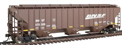 Intermountain PS2CD 4750 Cubic Foot 3-Bay Covered Hopper BNSF HO Scale Model Train Freight Car #45368