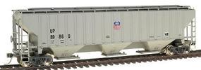 PS2CD 4750 Cubic Foot 3-Bay Covered Hopper UP HO Scale Model Train Freight Car #45371