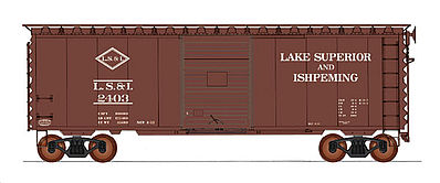 Intermountain 40 PS-1 Boxcar Lake Superior & Ishpeming HO Scale Model Train Freight Car #45429