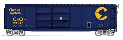Details about   HO Details West Kit 602 52' Combo Door Box Car Chesapeake & Ohio/C&O 24235  NIB 