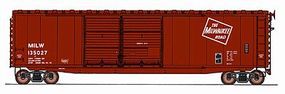 Intermountain 50' PS-1 Double-Door Boxcar Milwaukee Road HO Scale Model Train Freight Car #45619 Intermountain 50' PS-1 Double-Door Boxcar Milwaukee Road HO Scale Model Train Freight Car #45619