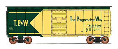Intermountain AAR 40 Modified Boxcar TP&W HO Scale Model Train Freight Car #45839