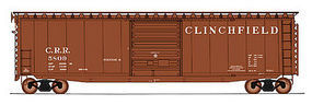Intermountain PS-1 Single Door Boxcar Clinchfield HO Scale Model Train Freight Car #45958 Intermountain PS-1 Single Door Boxcar Clinchfield HO Scale Model Train Freight Car #45958
