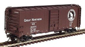 40' 12-Panel Boxcar Great Northern (Mineral Red) HO Scale Model Train Freight Car #46001