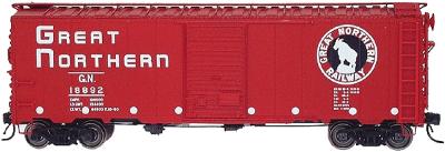 Intermountain 40 12-Panel Boxcar Great Northern HO Scale Model Train Freight Car #46005