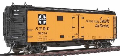 Intermountain 40 Steel Ice Reefer Santa Fe HO Scale Model Train Freight Car #46107